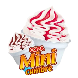 Crema helada sabor vainilla copn salsa de caramelo