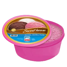 <br />
Chocolate, chantilly y<br />
frutilla